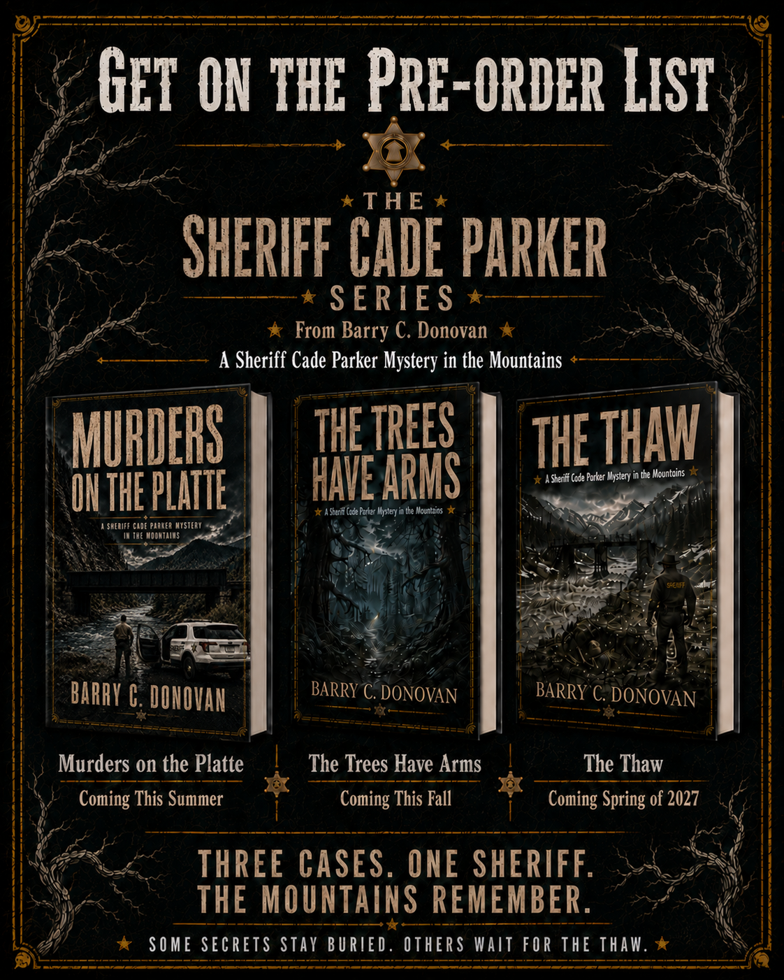 Pre-Order-Three Book Feature
